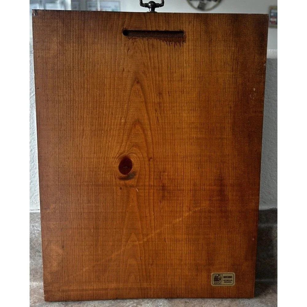 Jesus Christ Print Wood Dickson Wall Hanging Vtg USA 10x14
